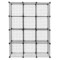 Wire Cube Storage Metal Closet Organizer Bookcase Cabinet Wardrobe Storage Shelves